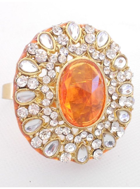 Kundan Finger Ring